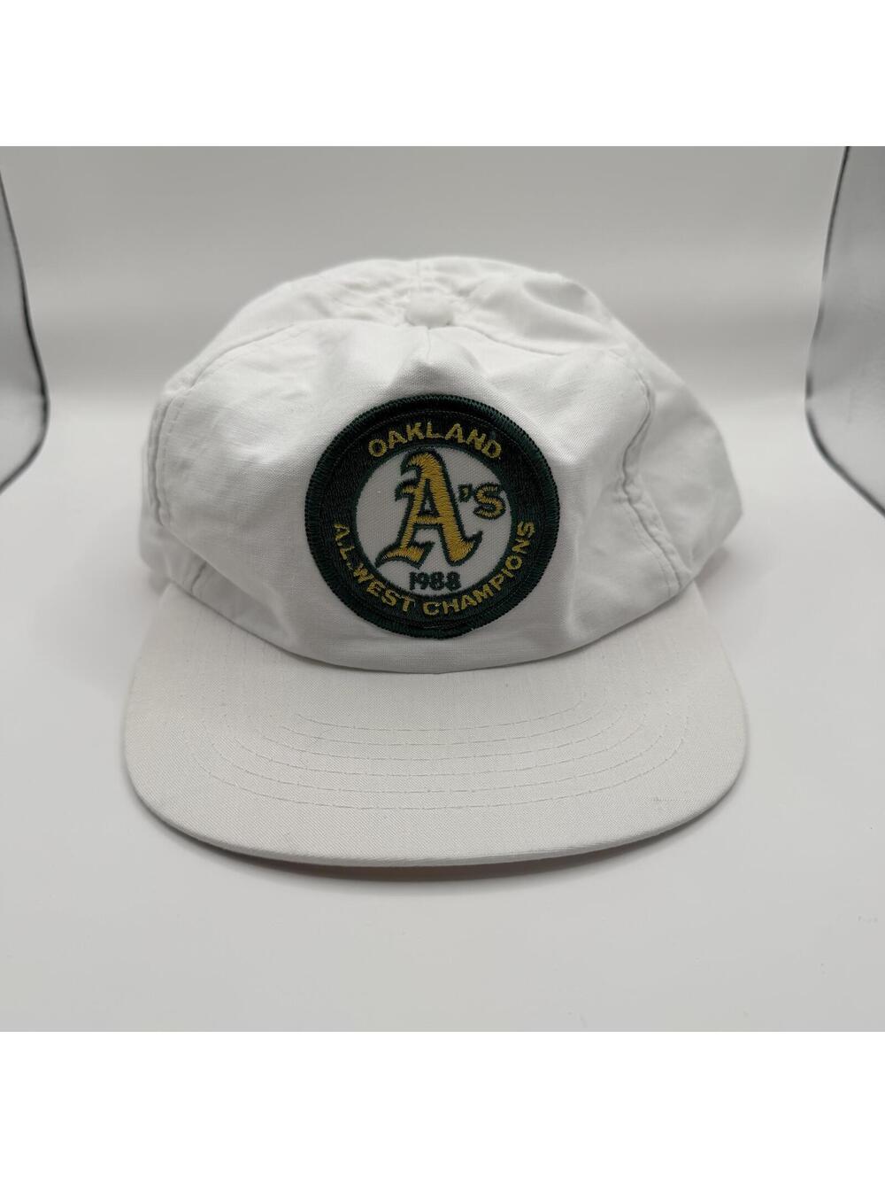 MLB Hat White VTG Oakland Athletic 1988 A.L West Champions